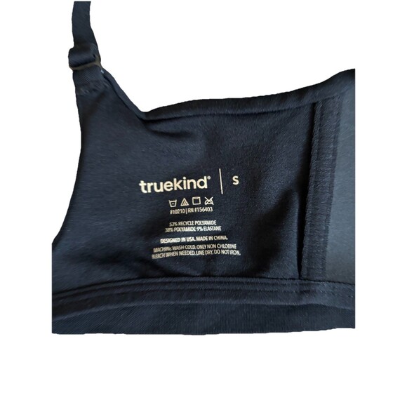 Truekind® Supportive Comfort Wireless Shaping Bra Black Sz SM 10210 NWOT - Picture 3 of 3